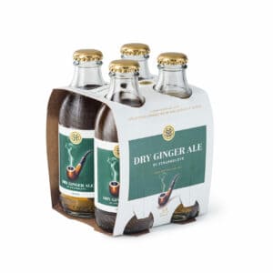 4 pack of Strangelove Dry Ginger Ale pictured